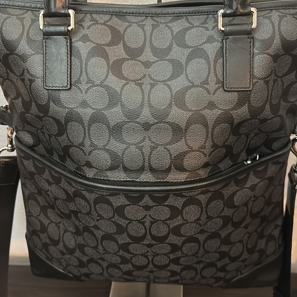 Coach Signature Heritage Foldover F71103 Men's Signature Line Handbag,Shoulde... - Picture 6 of 9